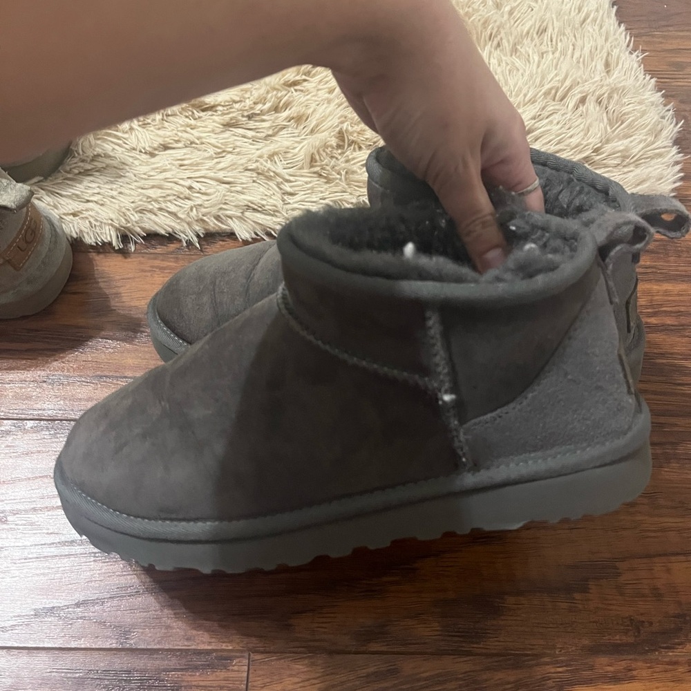 Dark Grey Ultra Mini Uggs